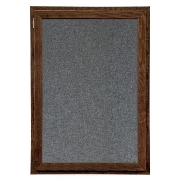 United Visual Products Outdoor Enclosed Combo Board, 72"x36", Black Frame/Grey & Amethyst UVCB7236ODB-GREY-AMETHY - main